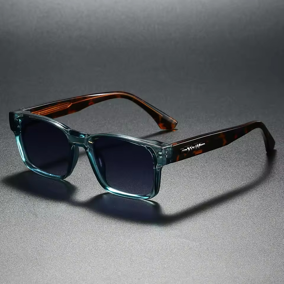 Polarized Square Sunglasses Men UV400 Unisex Metal Core Frame Outdoor Driving Fi