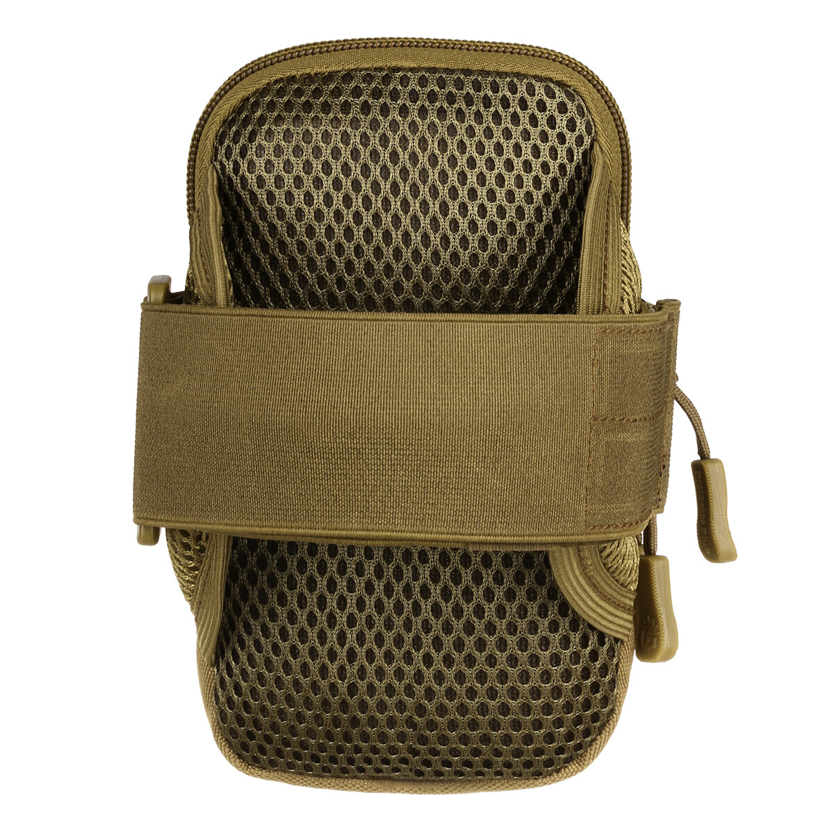 2 Pockets Large Running Phone Armband Holder Tactical Molle Arm Pouch Wrist Bag