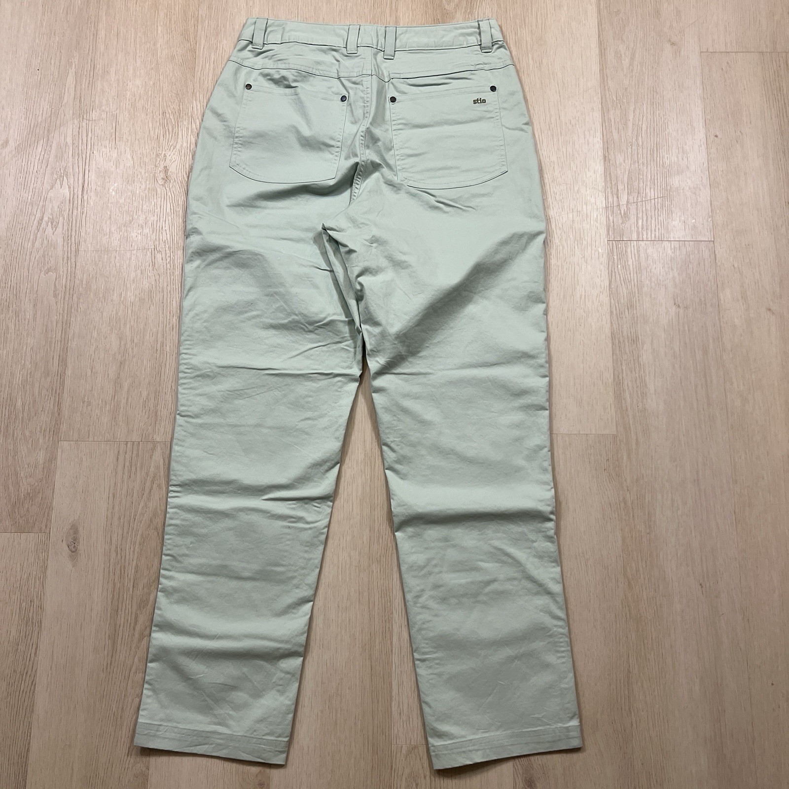 NWT Woman’s 8 Stio Rivet Twill Carpenter Pants Light Green Double Knee