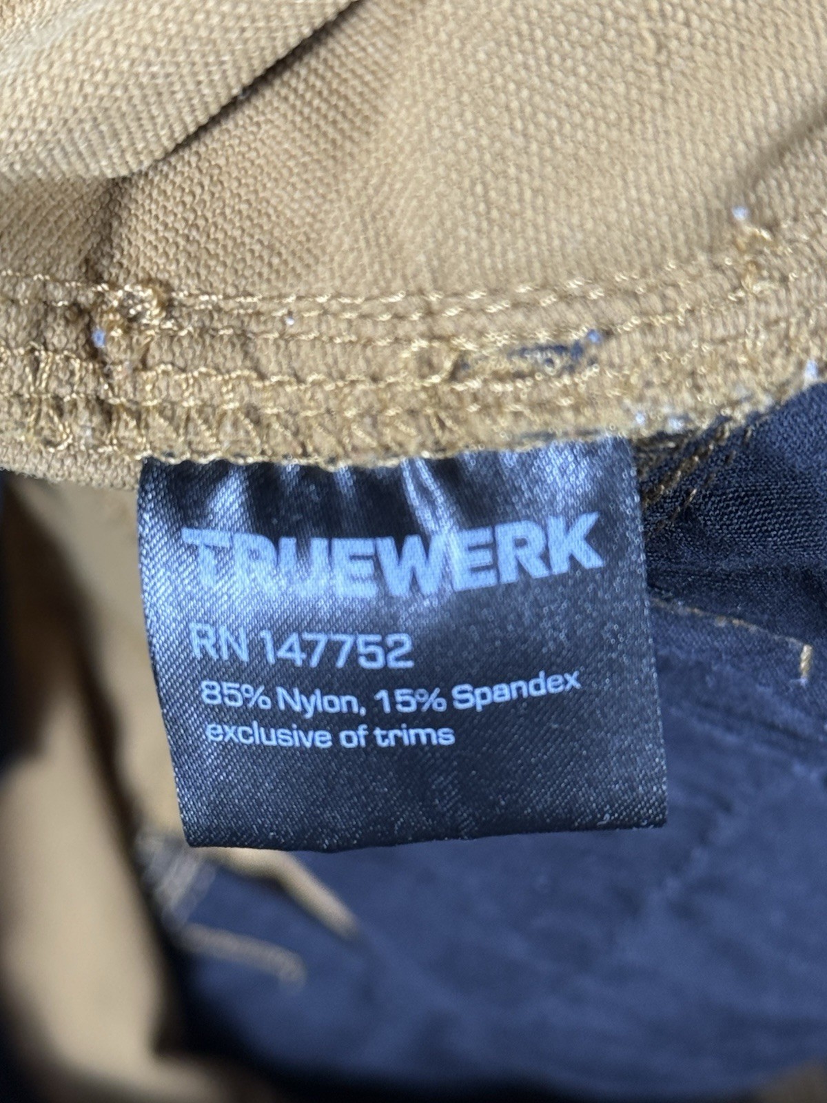Truewerk Pants Mens 34×32 T2 Werkpant Brown Cargo Utility Pockets Workwear