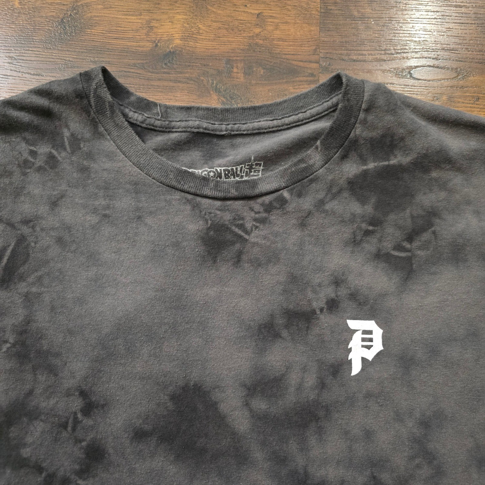 Primitive x Dragon Ball Super Goku Black Rose Tie Dye Shirt Mens Medium Black