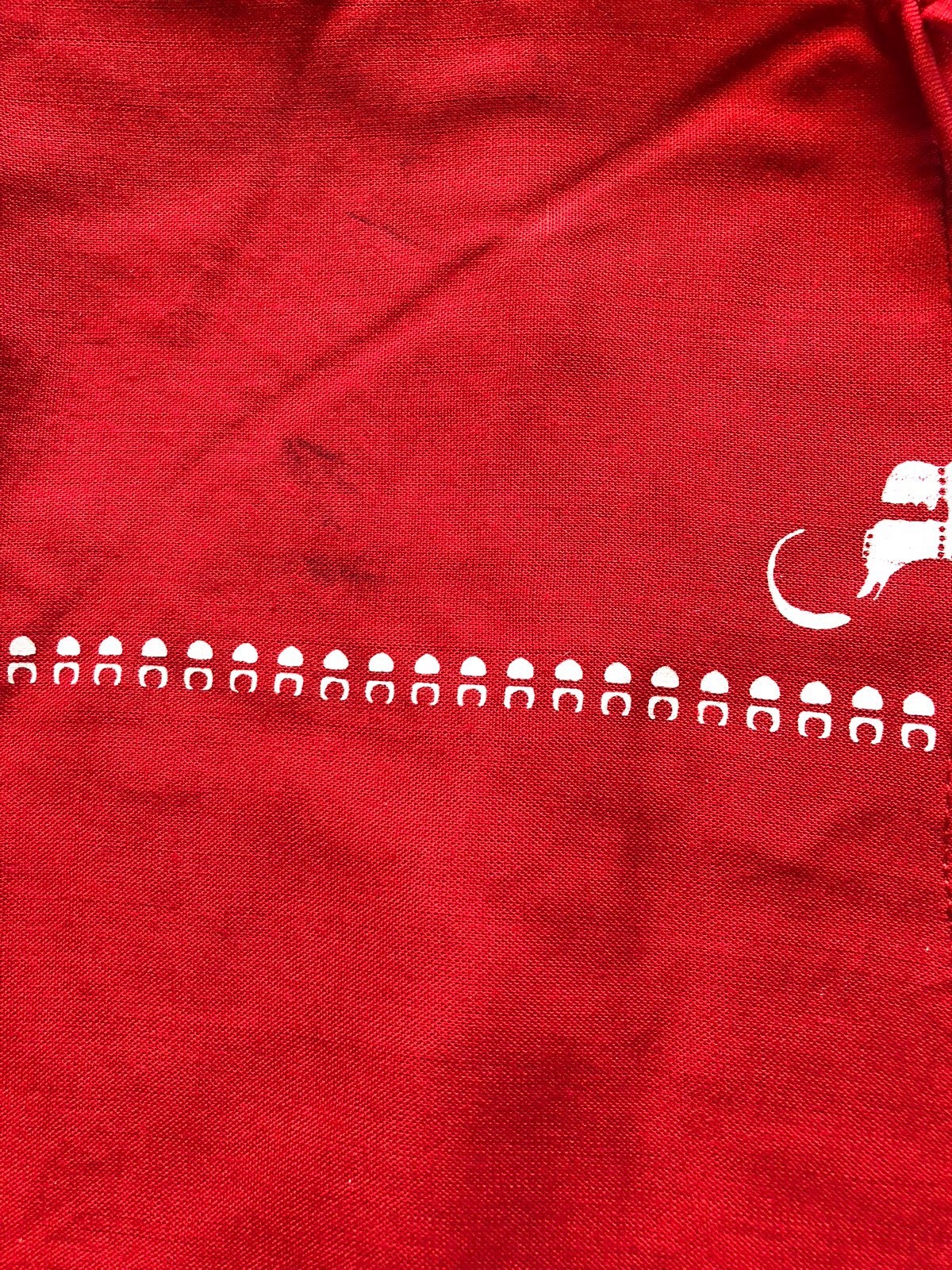 KURTI Kurta Kameez INDIA-NEW-SZ 44-RED ELEPHANTS TASSLES / BUTTONS -USA SELLER