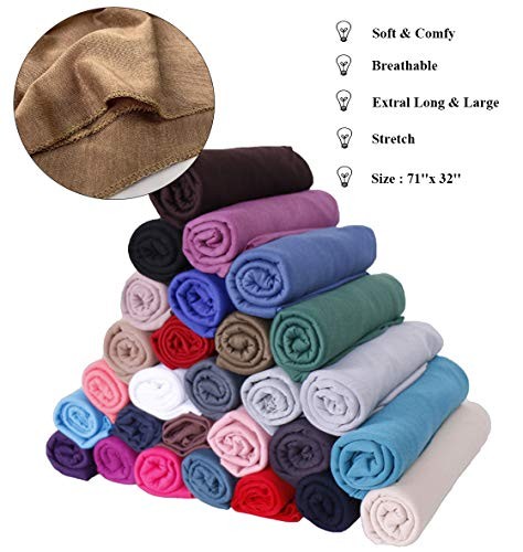 Head Wraps for Black Women Stretch Head Scarf Long African Hair 1pcs -Camel
