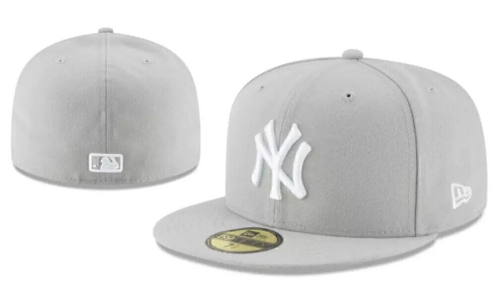York Yankees Basic New 59fifty Fitted Hat NY Baseball Era Men’s Cap MLB Stitche
