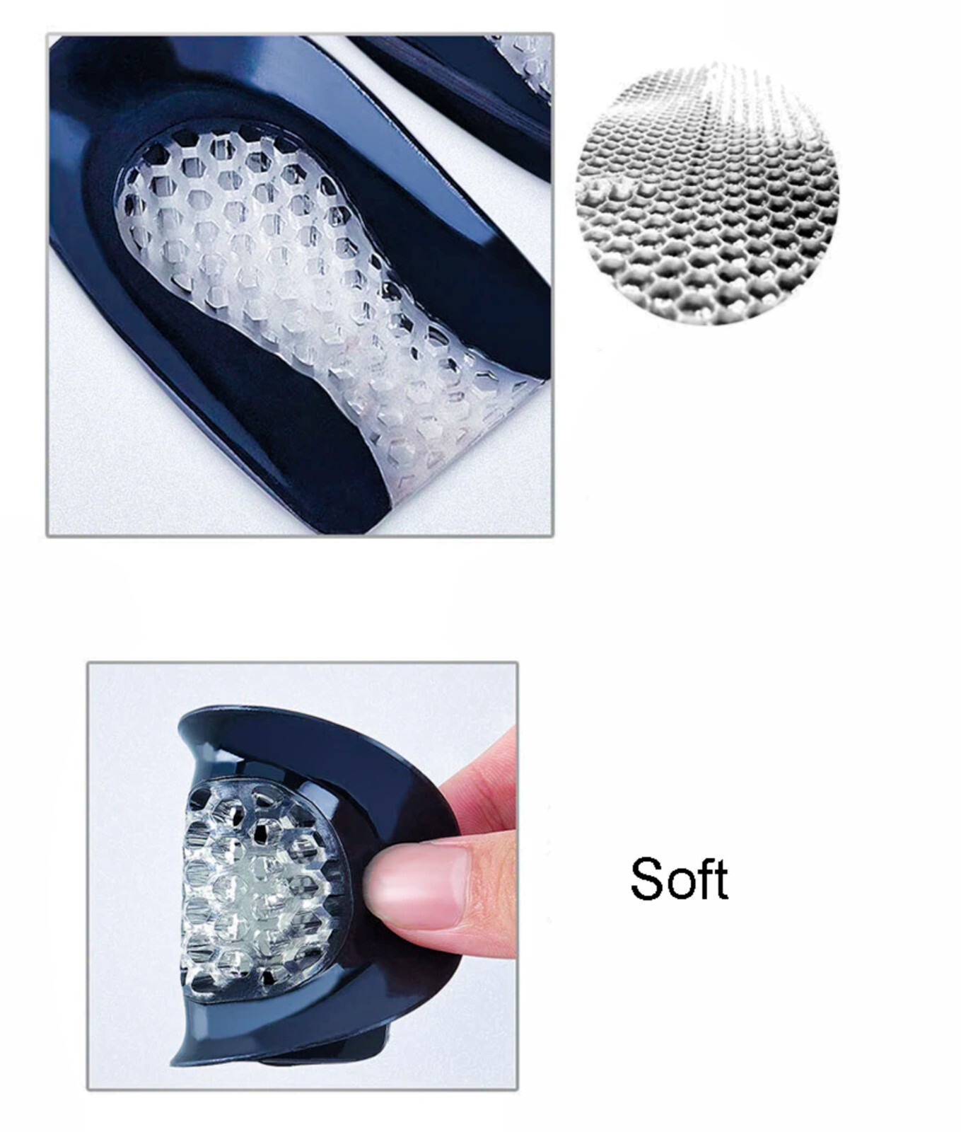 1 PAIR GEL PADS HEEL PROTECTORS RELIEVE PLANTAR FASCIITIS PAIN ✅JVG-022⭐