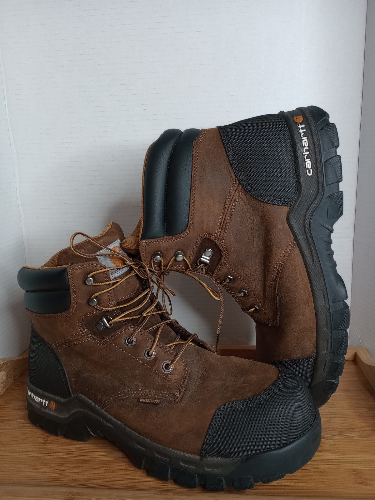 Carhartt Men’s US 13M 6″ Rugged Flex WP Comp Toe Work Boot Dk Brown CMF6380