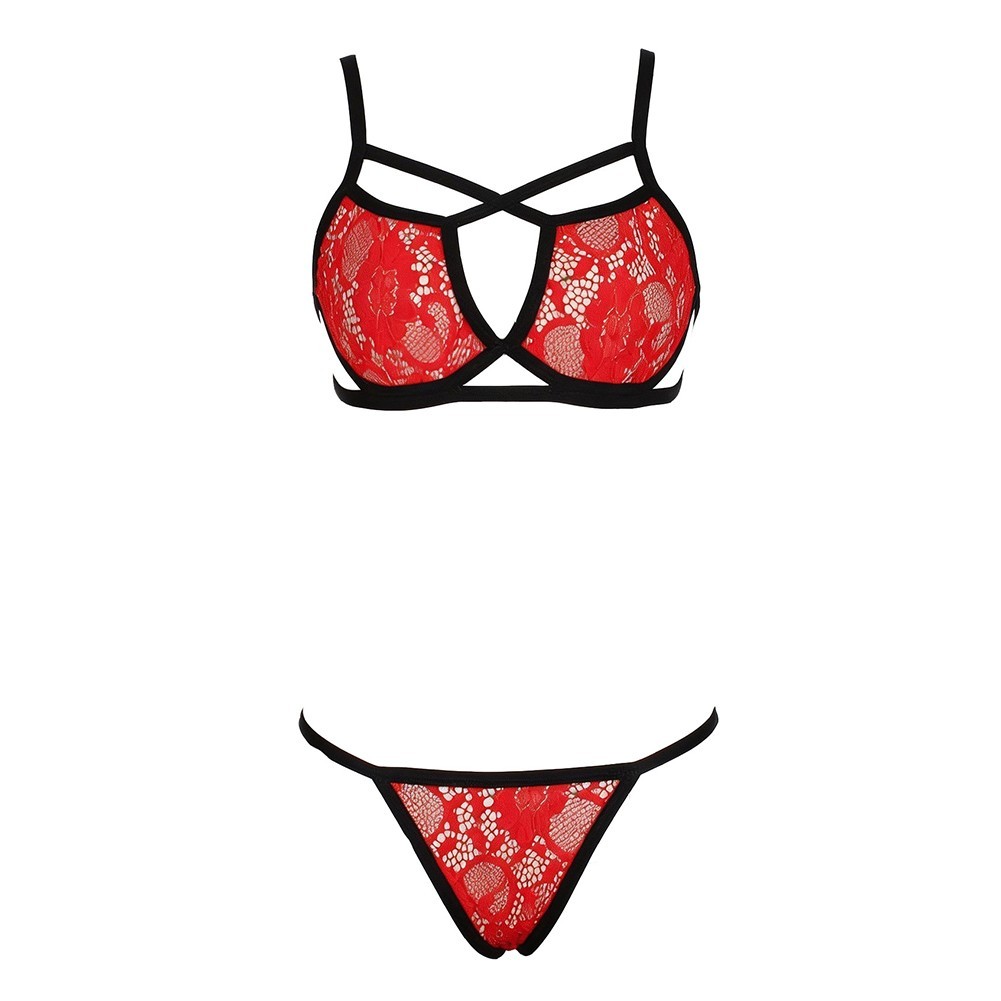 Women’s Fashion Lingerie Set: Solid Color Bra + Panty with Regular Length Fit