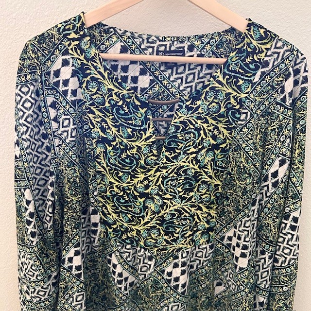 New Directions Boho Blouse Size XL