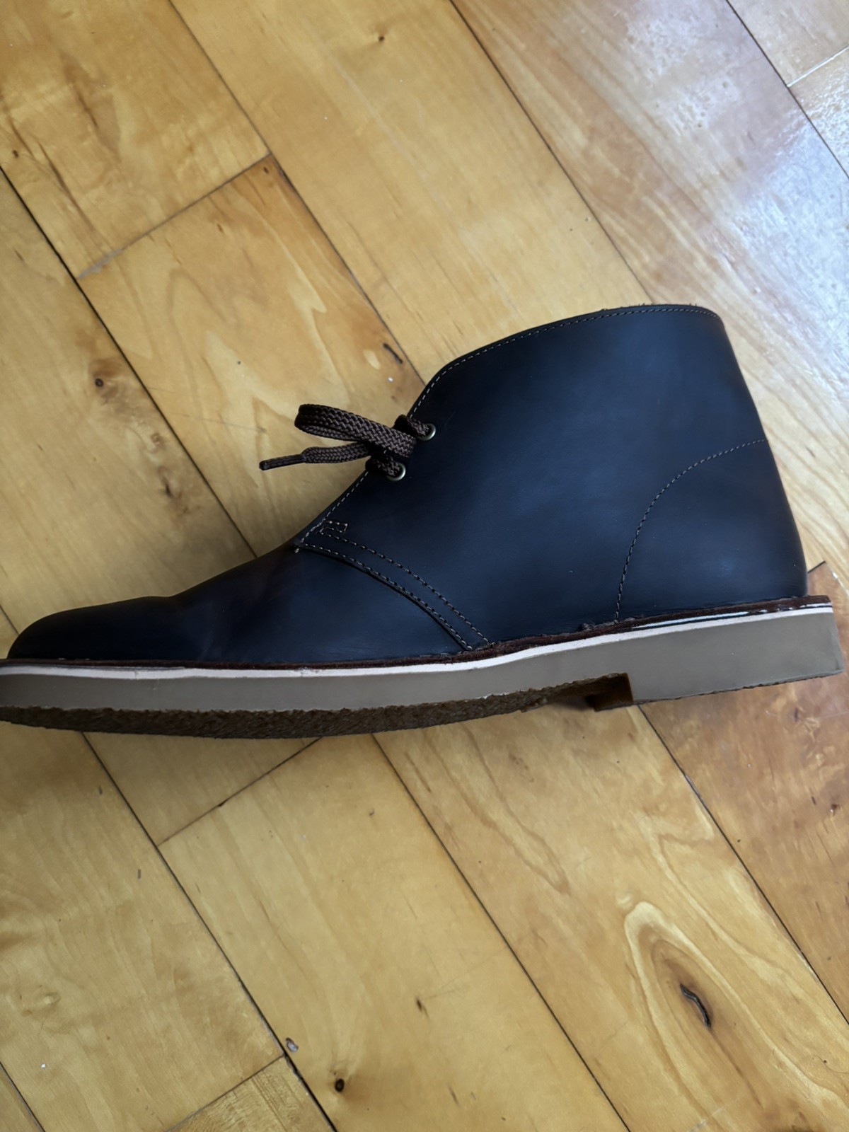 Clarks Bushacre 3 Leather Chukka Boots Beeswax Brown NEW Sz 9.5 M