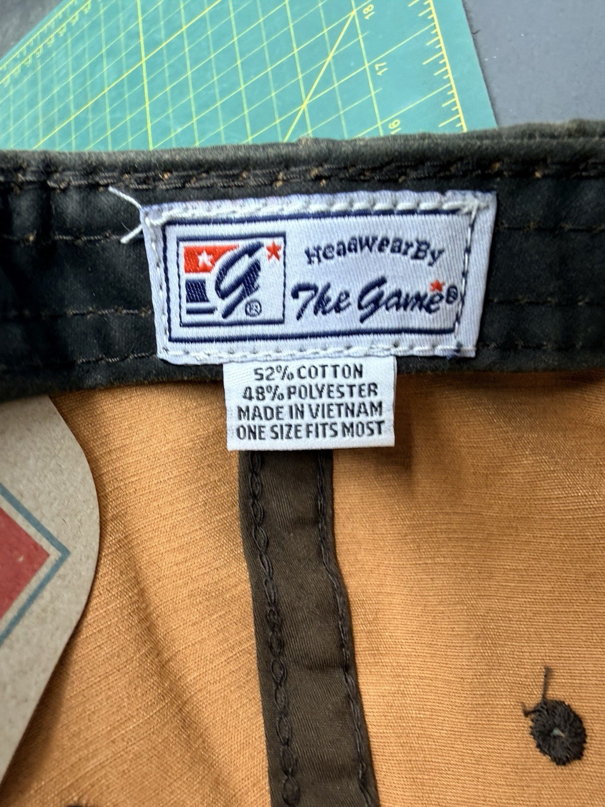 USN United States Navy 1775 Logo Waxed Canvas StrapBack Hat – by The Game – NWT!