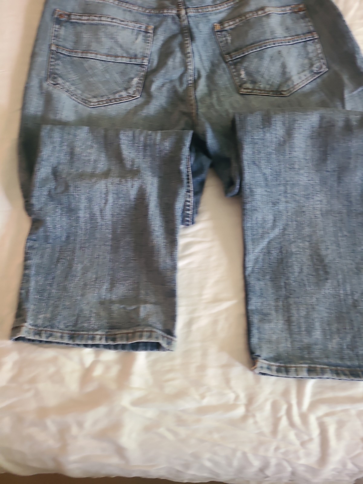 Tommy Hilfiger Mens Relaxed Fit Light Wash Blue Denim Jeans 38×30 Vintage