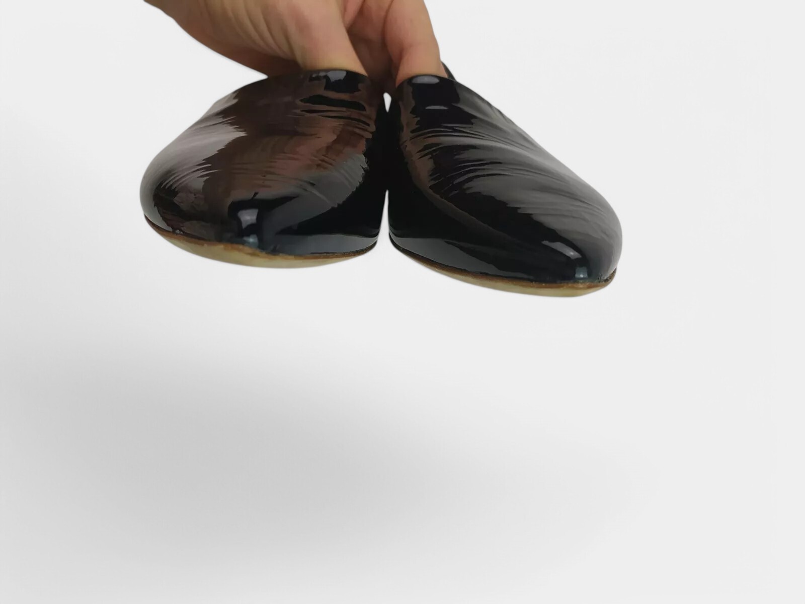 New Marsell Black Patent Shoes US 5.5/ UK 3.5/ EU 36.5 original