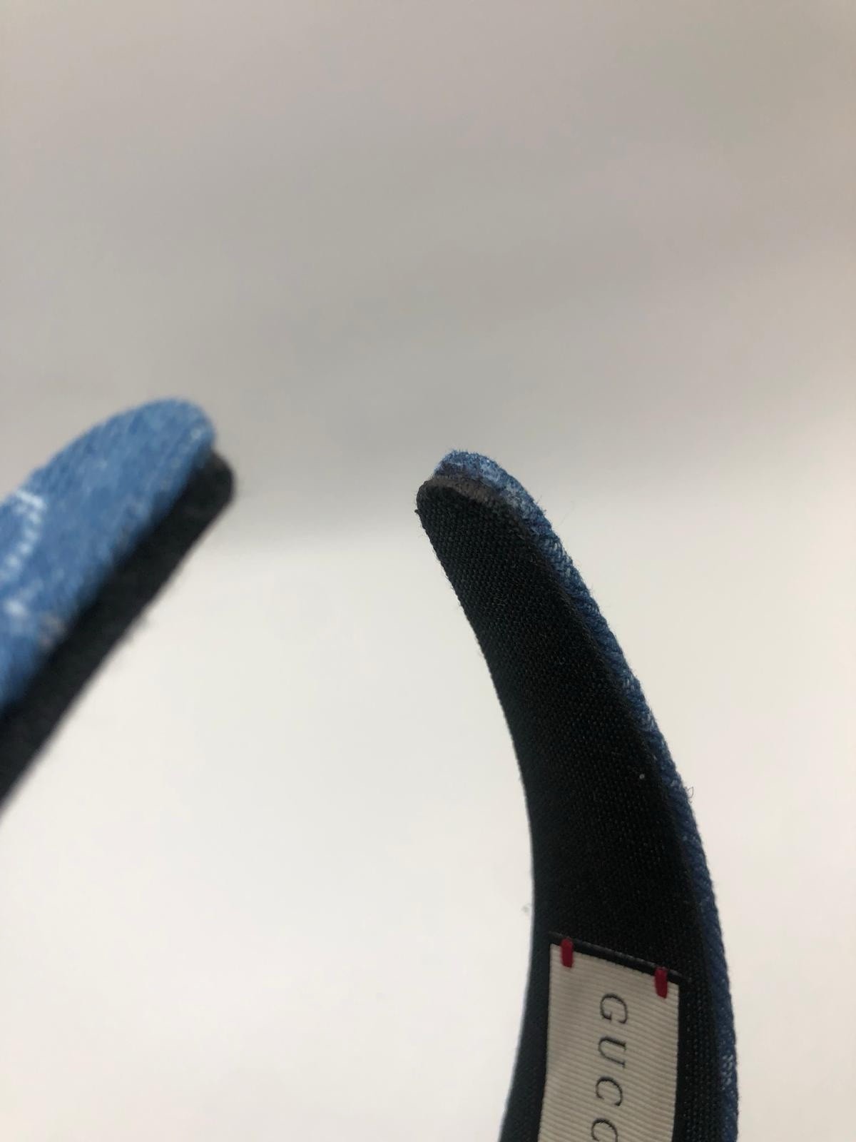Gucci Monogram Blue Denim Headband