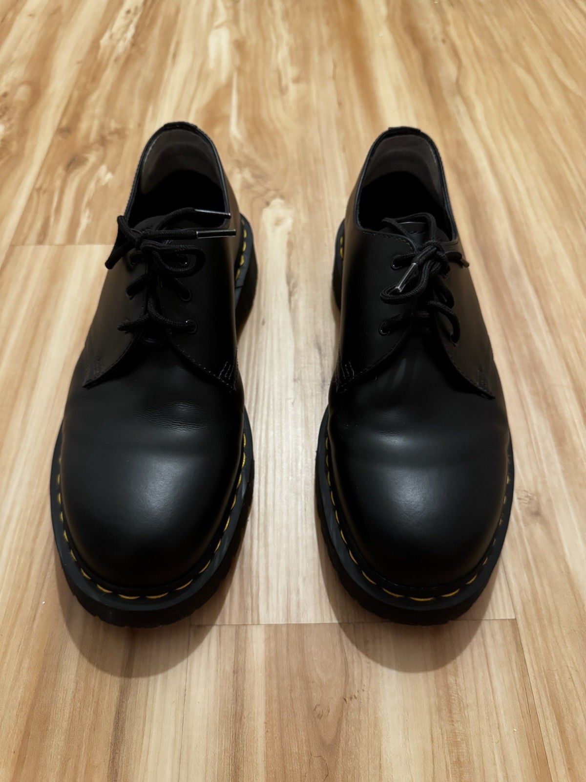 Black Dr. Martens 1461 bex smooth leather in US Men’s 12