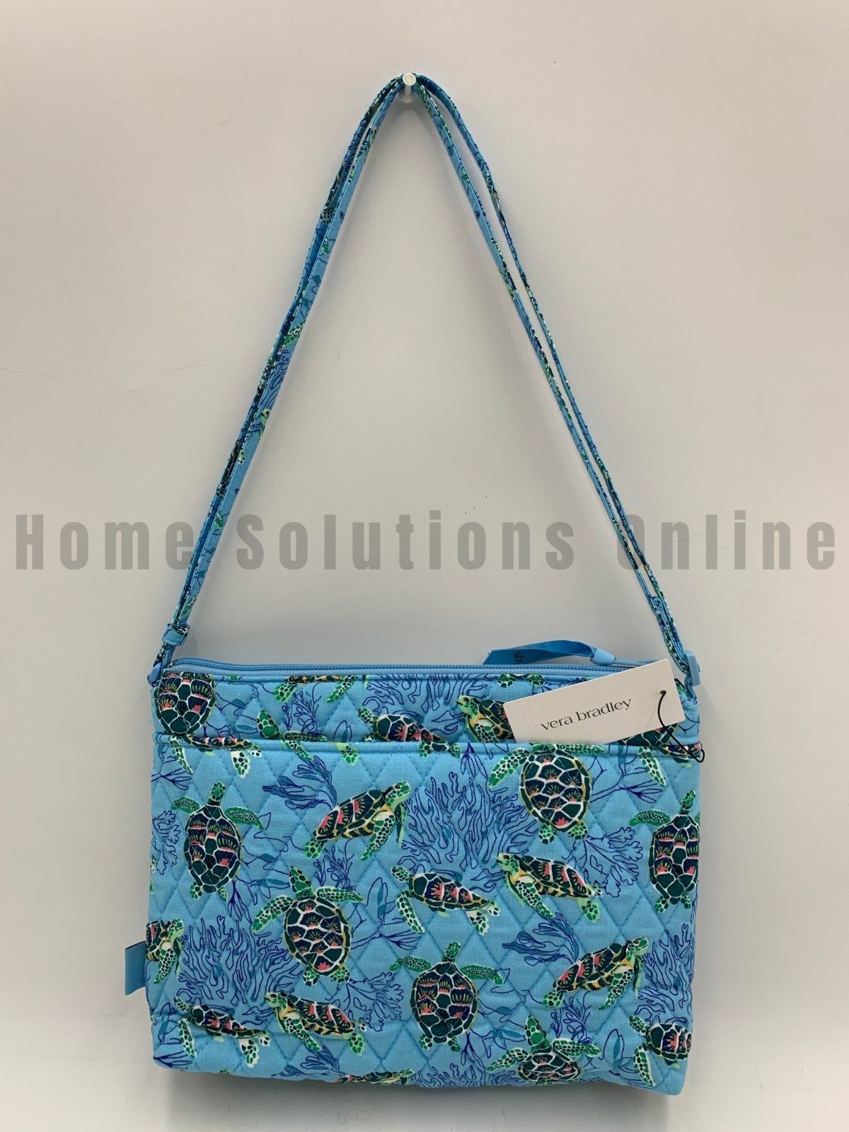 Vera Bradley Sea Turtles and Coral Ocean Blue Large Hipster Bag Purse #J5380