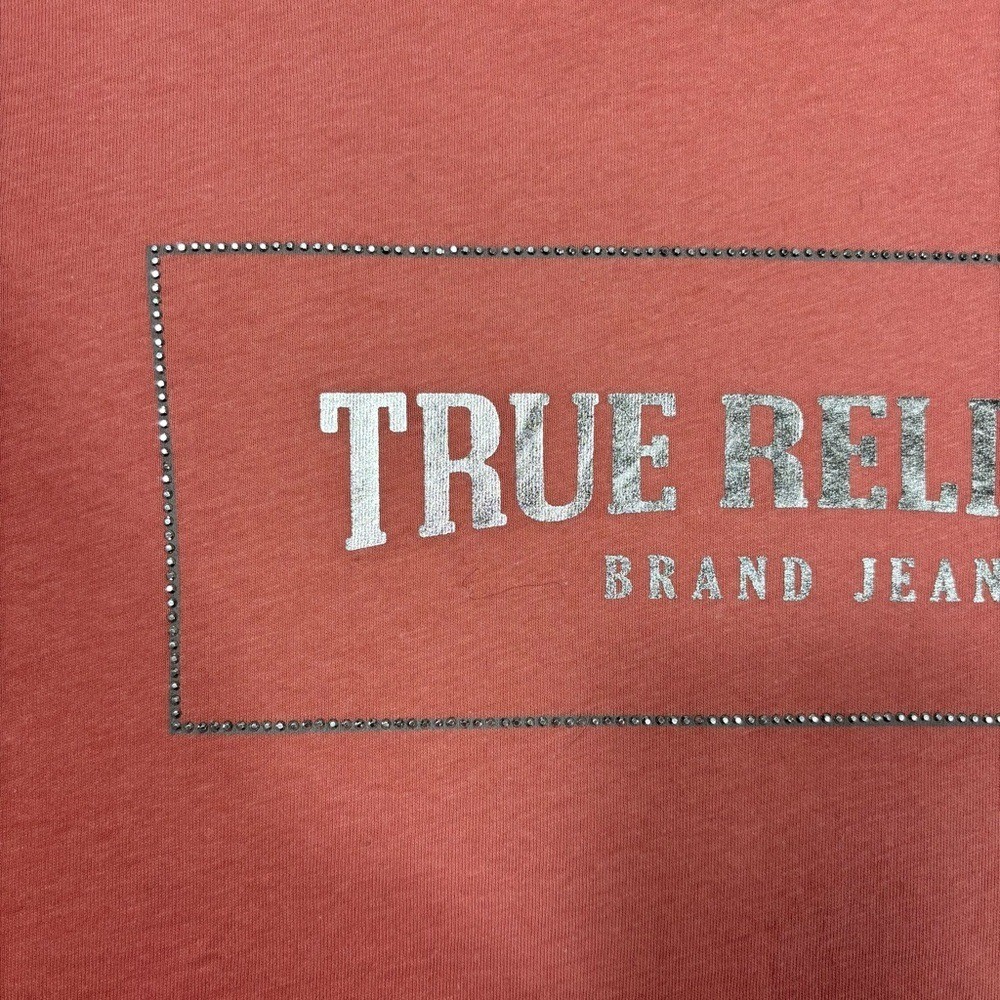 NWT True Religion Embellished Tee Size L Y2K Streetwear Casual