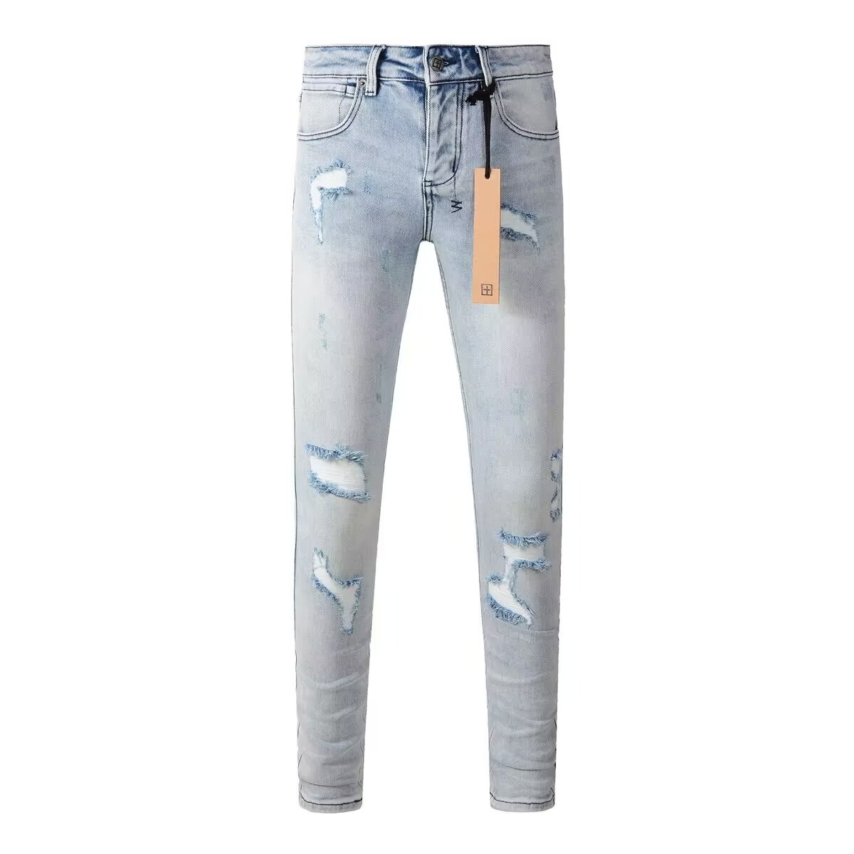NEW KSUBI Men’s Ripped Pants Casual Fashion Skinny Jeans