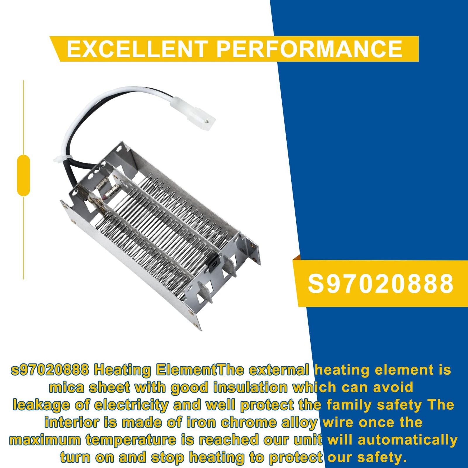 S97020888 Heating Element Fits for Broan Nutone Bathroom Fan Replacement Parts,