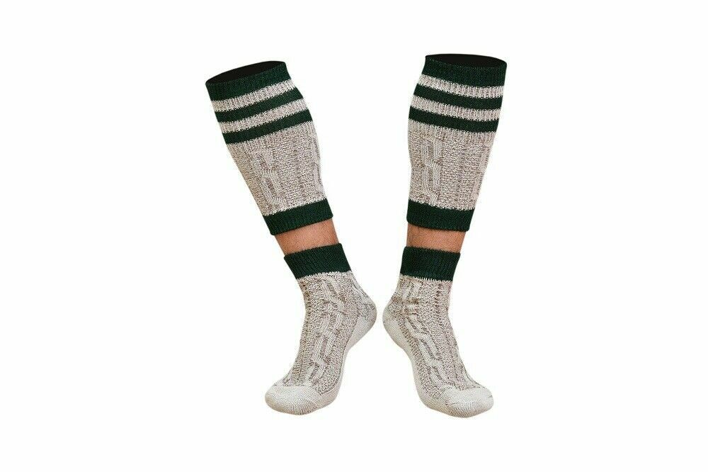 Men New Scottish Irish Highland Long Kilt Hose Socks Green White Black All sizes