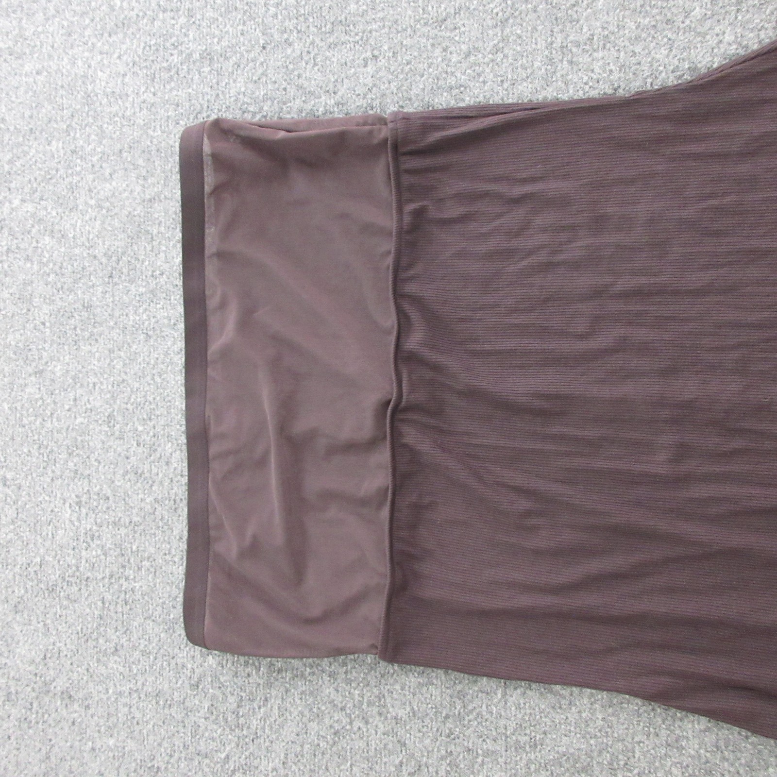 Skims Dress Womens 2X Brown Modal Nylon Spandex Stretch Long Ribbed