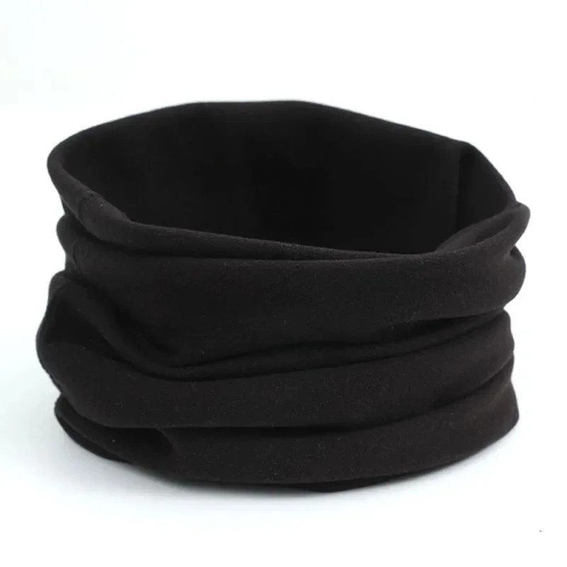 Pure Wool Knitted Ring Scarf Elegant Neckerscarf Female Soft Warm Cashmere False