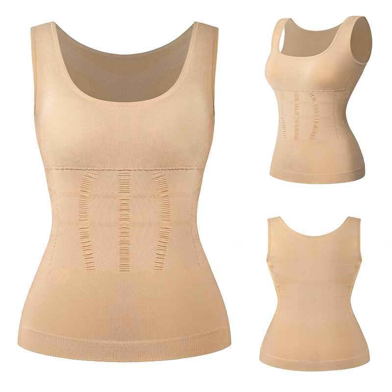 Womens Camisole Tank Top Body Shaper Slimming Firm Tummy Control Shapewear Vest