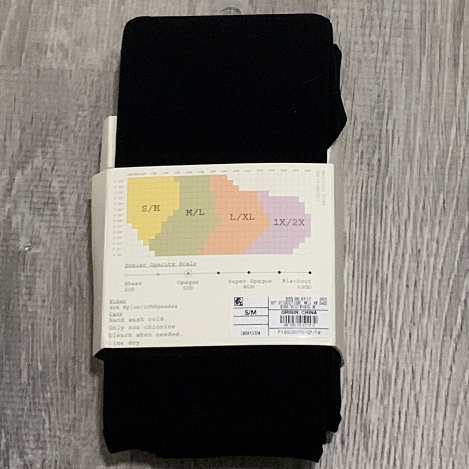 A New Day Tights sz S/M Black Opaque 50 Denier Two Pairs Career Casual NEW