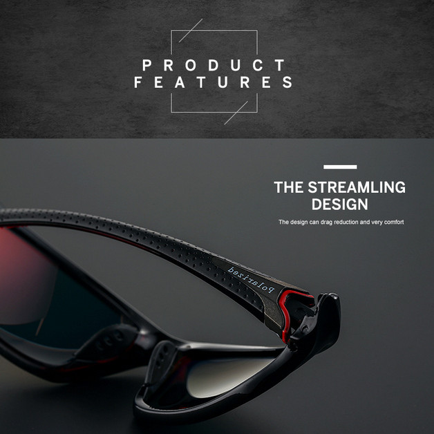 Polarized Sport Sunglasses For Men Women Outdoor Driving Fishing UV400 Glasses