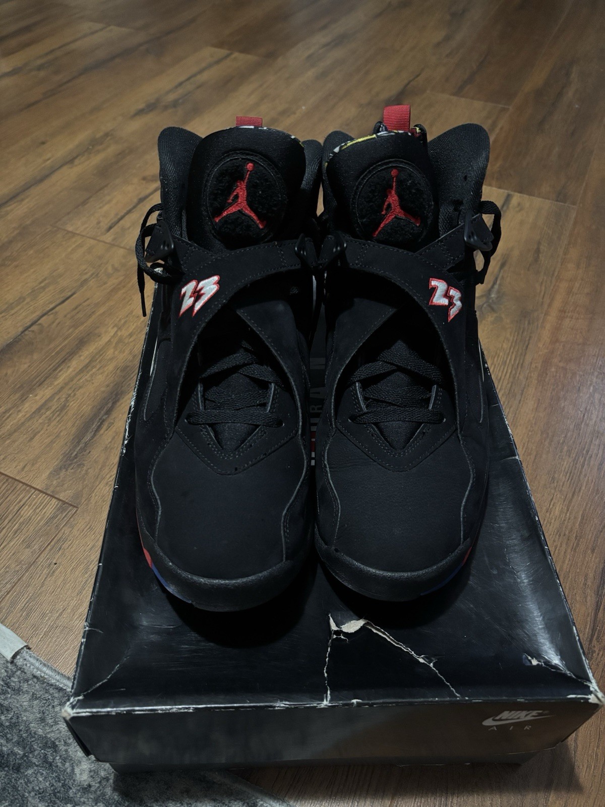 Air Jordan 8 Playoff 2023 Size 12 Bred Red Thunder