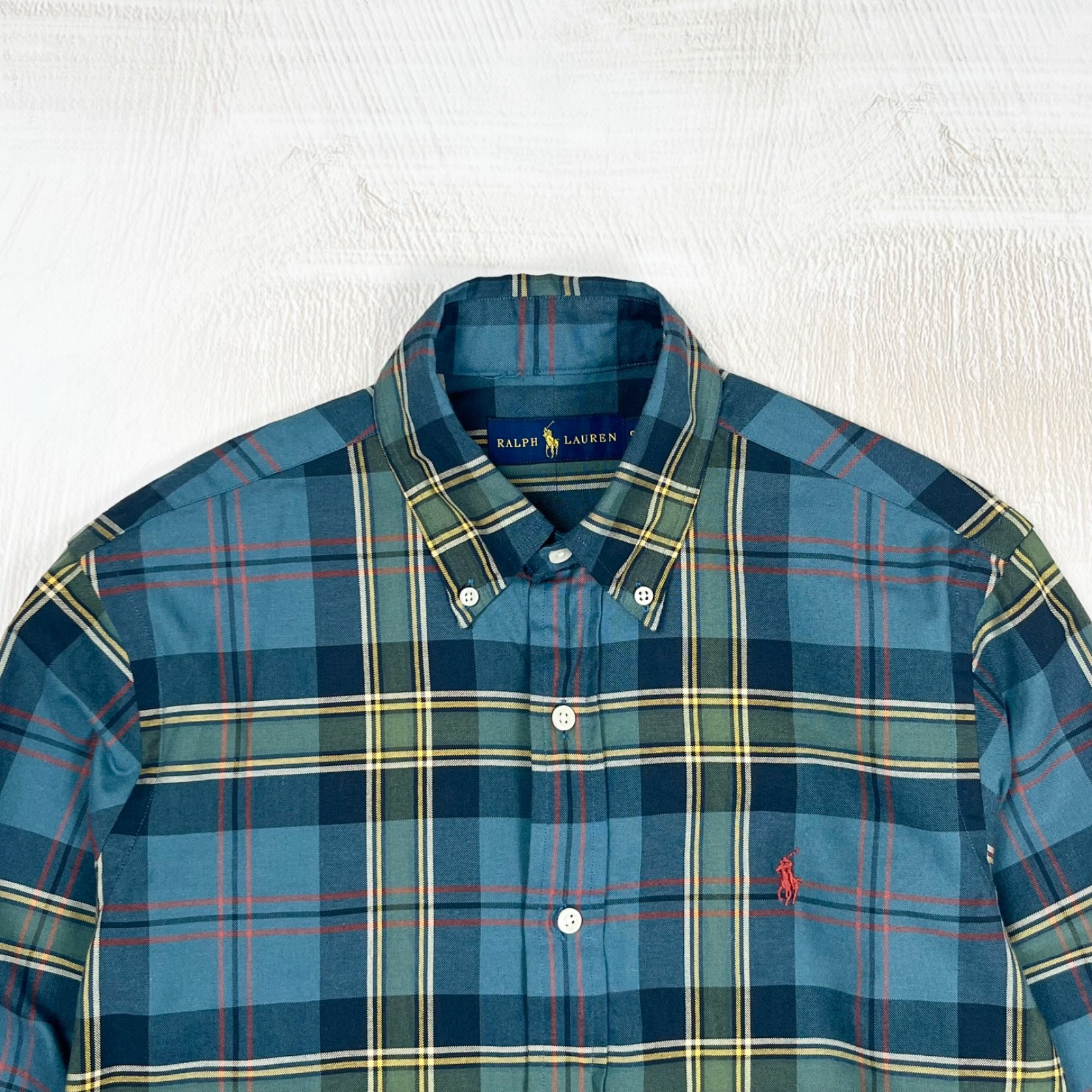 Polo Ralph Lauren Men’s Vintage Checked Plaid Button Down Classic Shirt Size S
