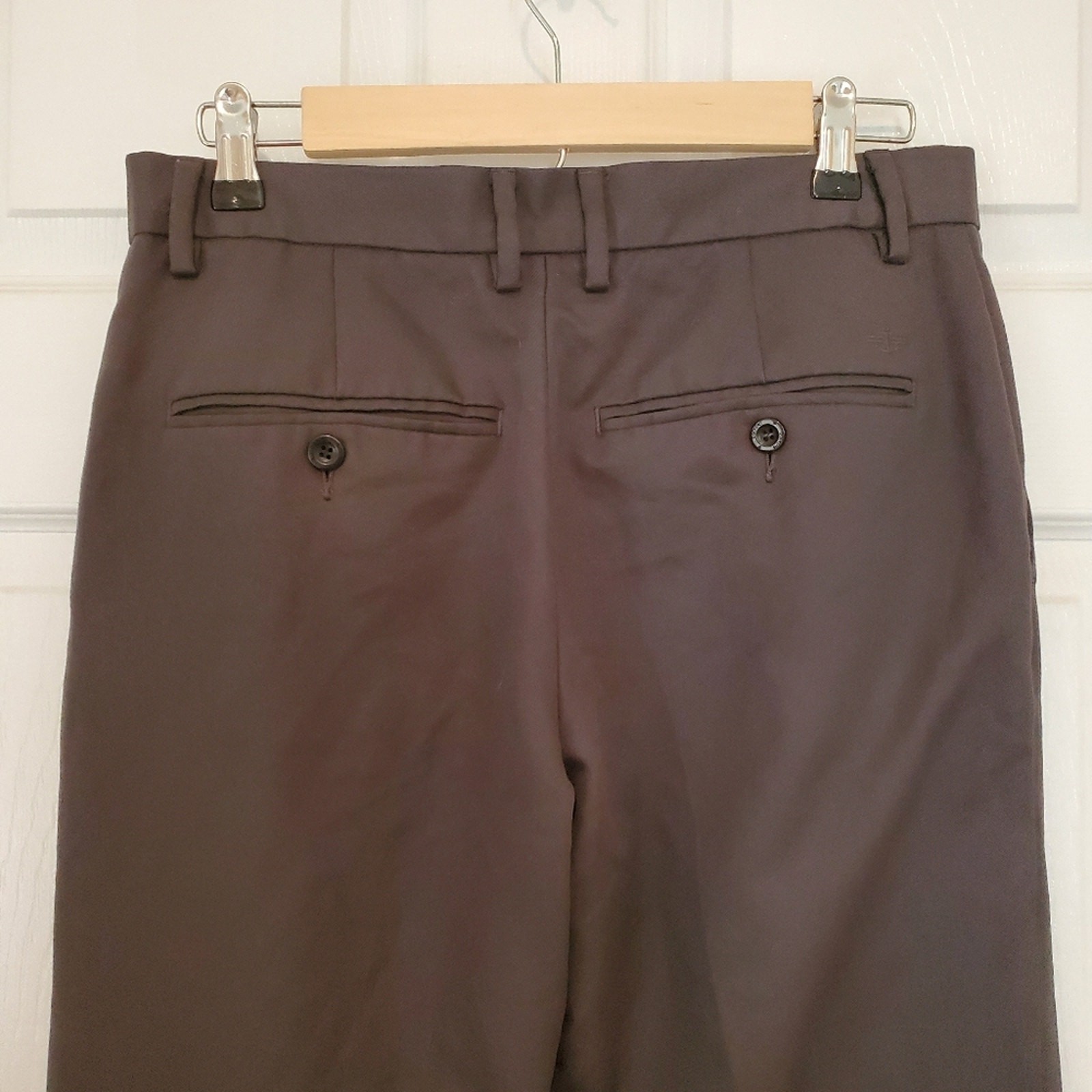Men’s Dockers Straight Fit D2 Dress Pants Size 30 × 32 Dark Gray