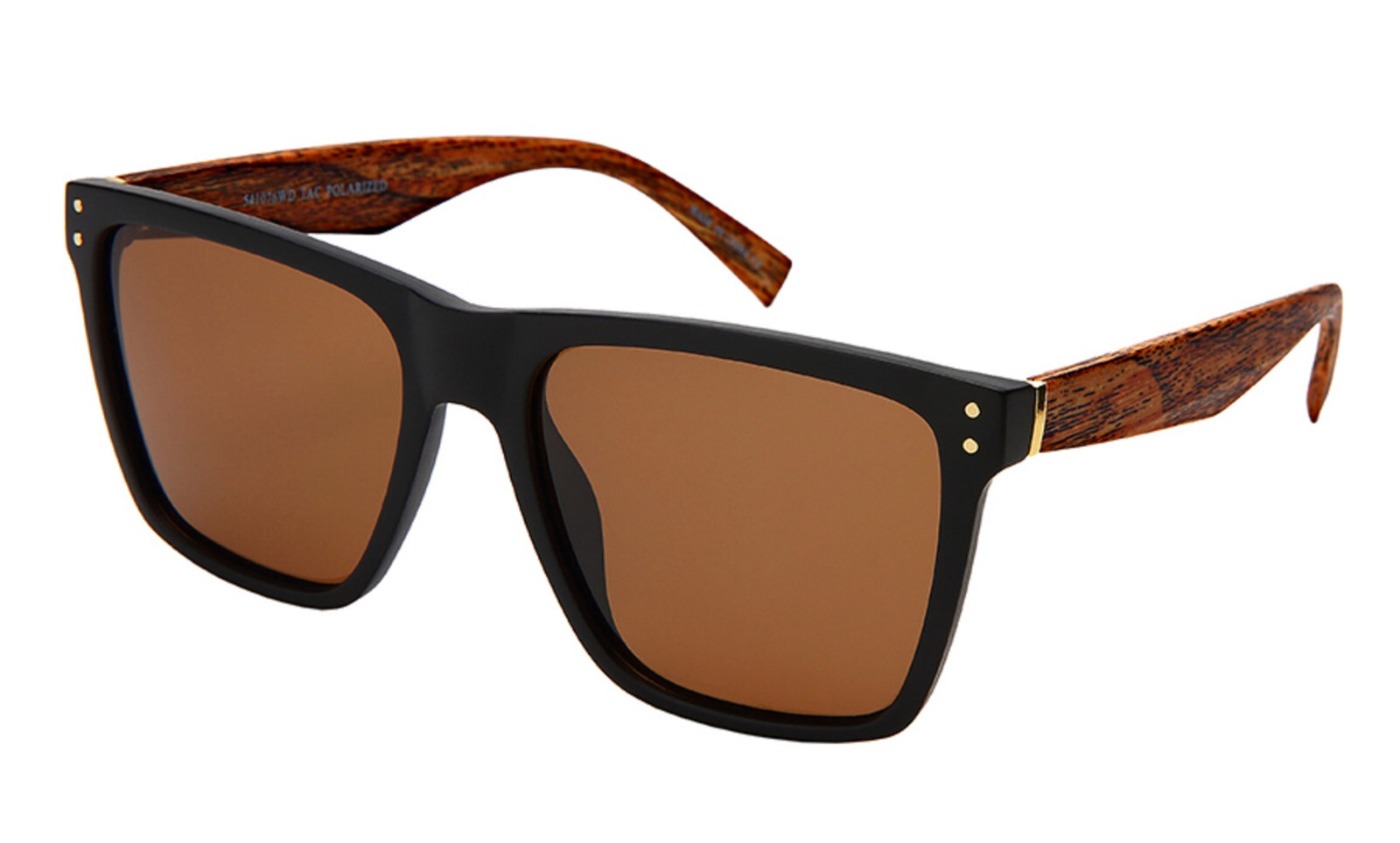 100% UV400 Protection Poly-carbonate TAC Polarized Fashion Sunglasses BROWN