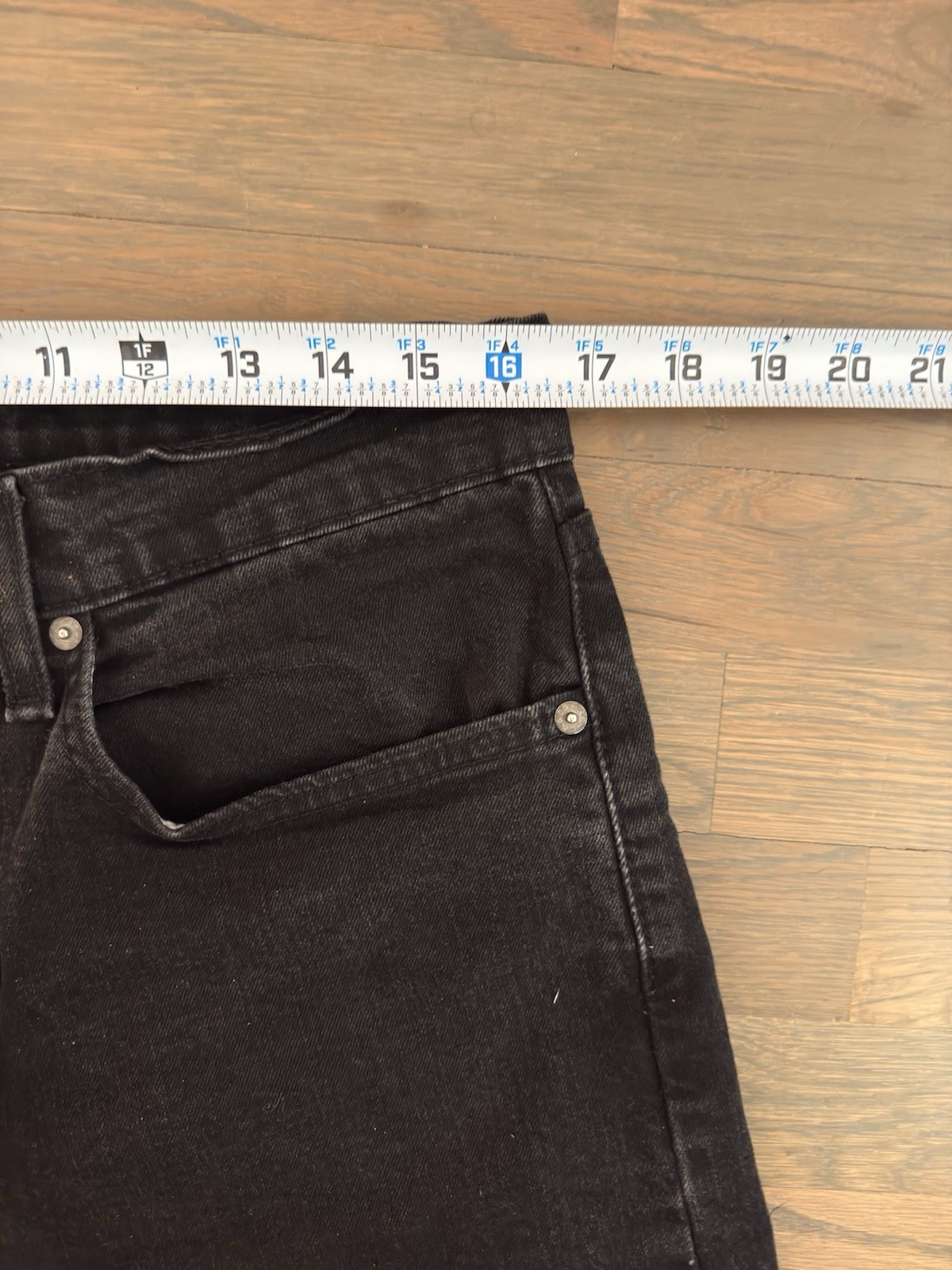 Levi’s Mens 502 Black Tapered Jeans Cotton Denim Mid Rise 5-Pocket Dark Wash