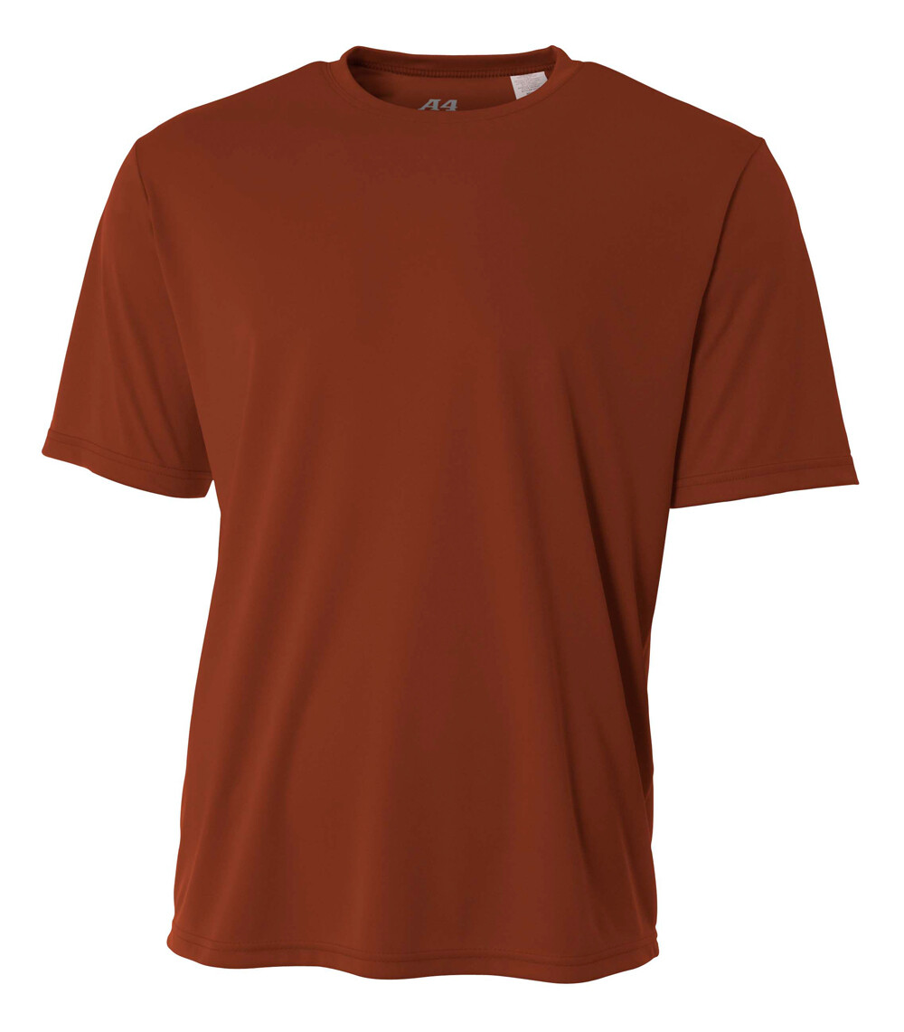 A4 Mens Dri-Fit Workout Running Cooling Performance Crew Jogging T-Shirt – N3142