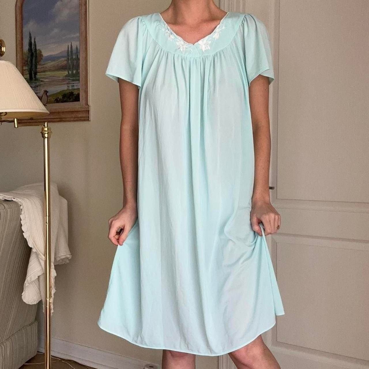 Miss Elaine Classics Embroidered Babydoll Nightgown