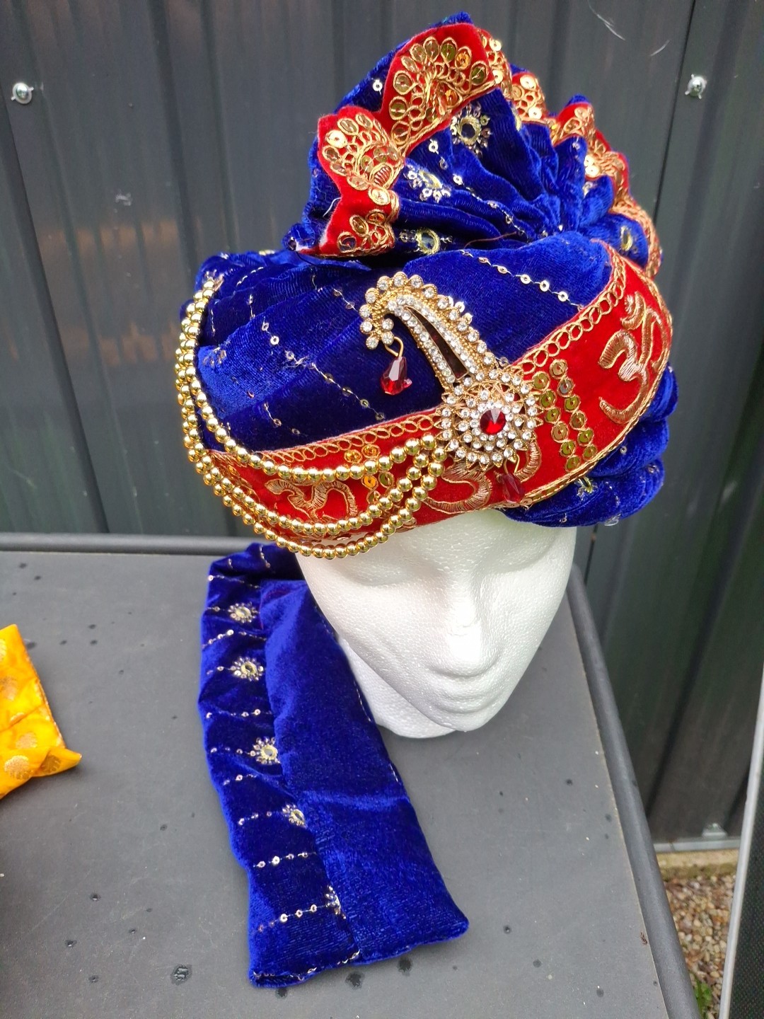 Indian Turban Dulha Safa Pagri Men Groom Wedding Maharajeh Baraati Bollywood Hat