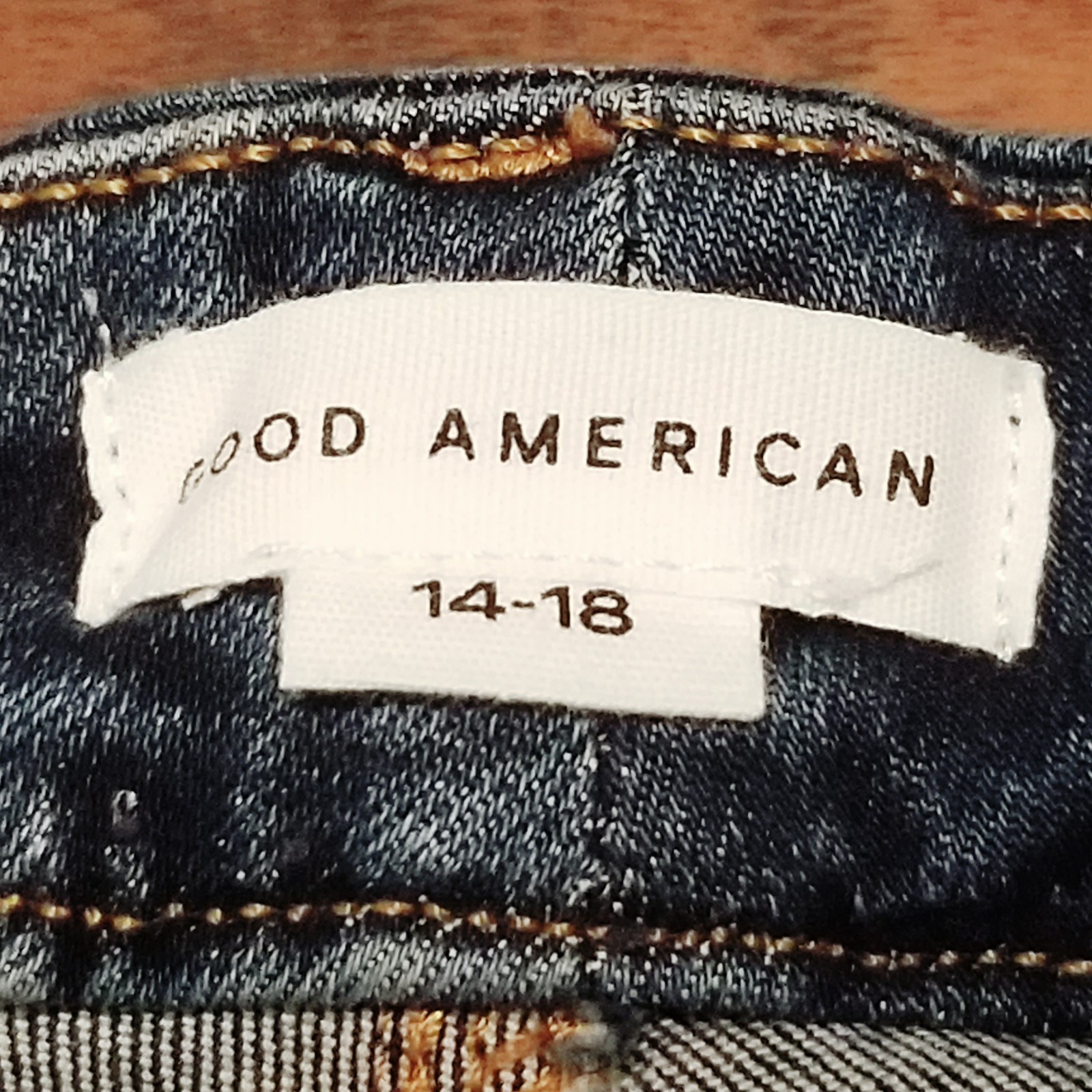 Good American Always Fits Jeans Women’s Size 14-18 Blue Stretch Denim (34×28)