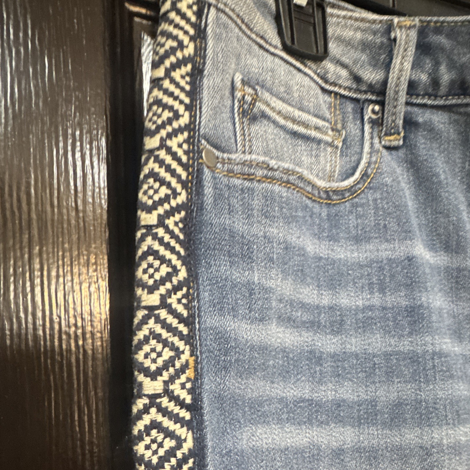 Driftwood Women’s Blue Denim Medium Wash High Rise Skinny Slim 5-Pocket 28