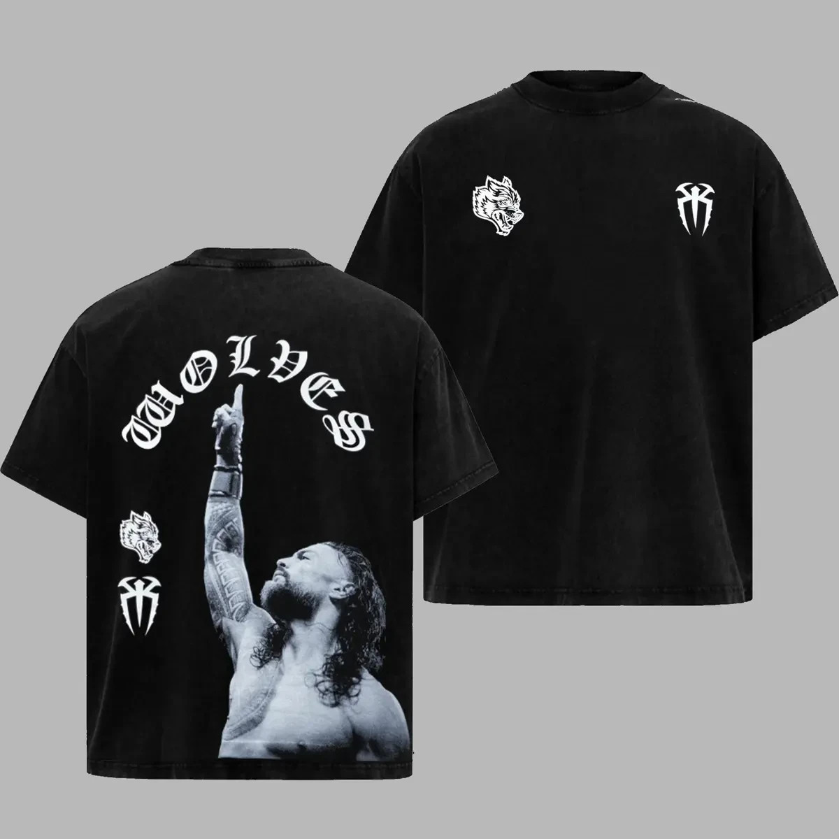 Roman Reigns Wolves Club Darc Sport Unisex T-Shirt Heavy Cotton Workout Tee