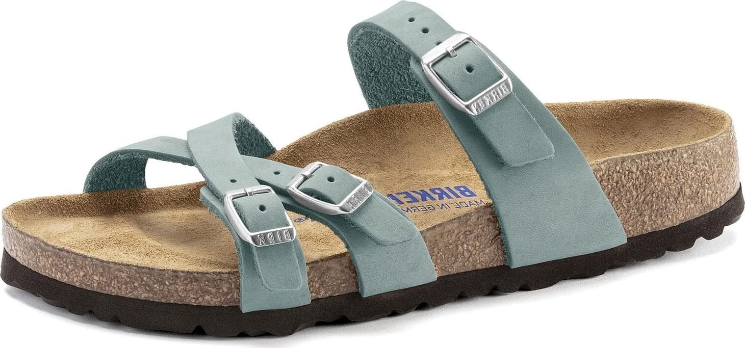 Birkenstock Franca Unisex Sandal Faded Aqua Nubuck Size EU 39/US W8-M6