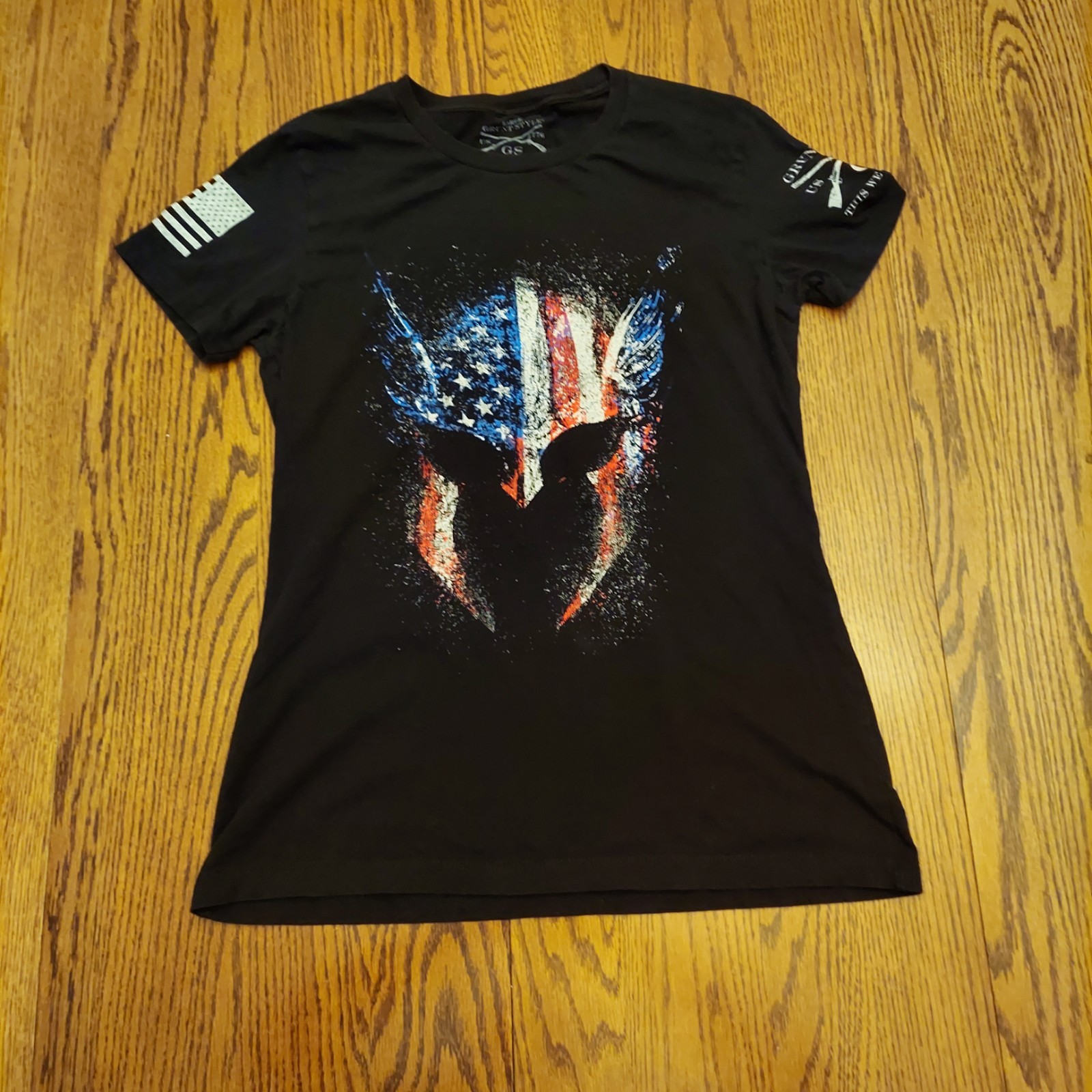 Large Grunt Style Women’s American Valkyrie T-Shirt – Black