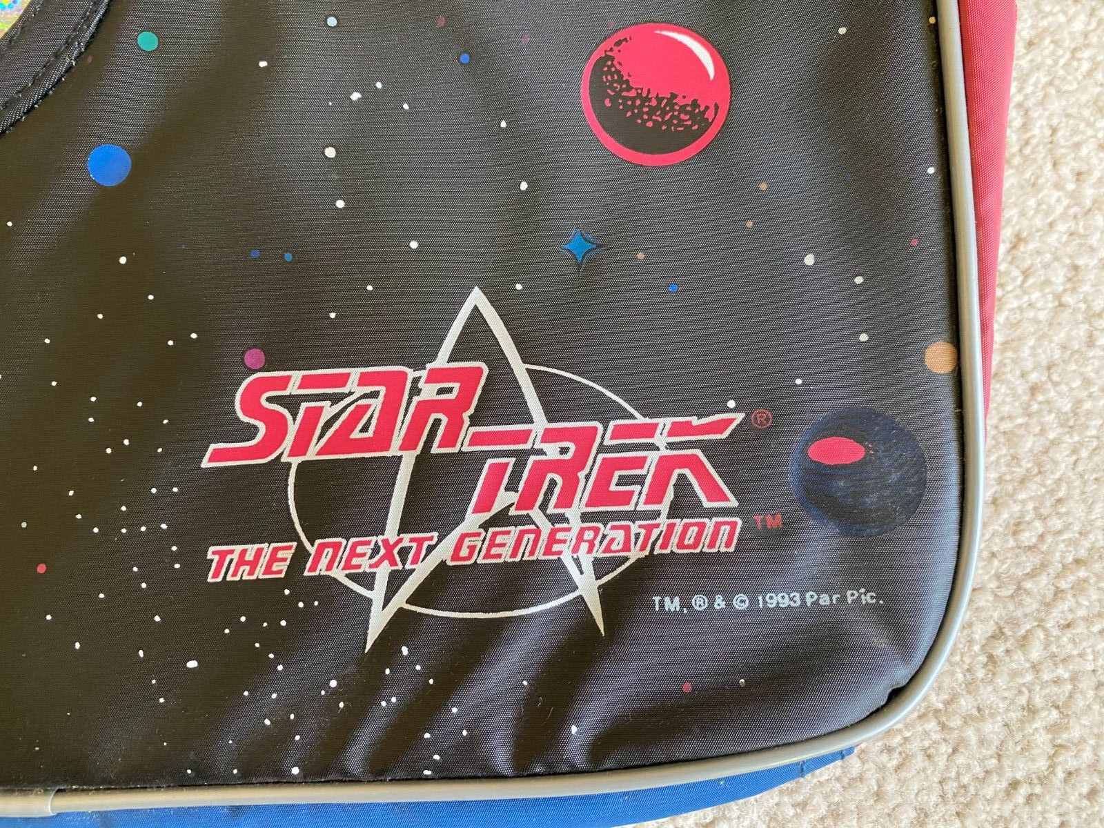 1993 Star Trek TNG The Next Generation Tote/Travel Bag Brand New 14x11x5 RARE
