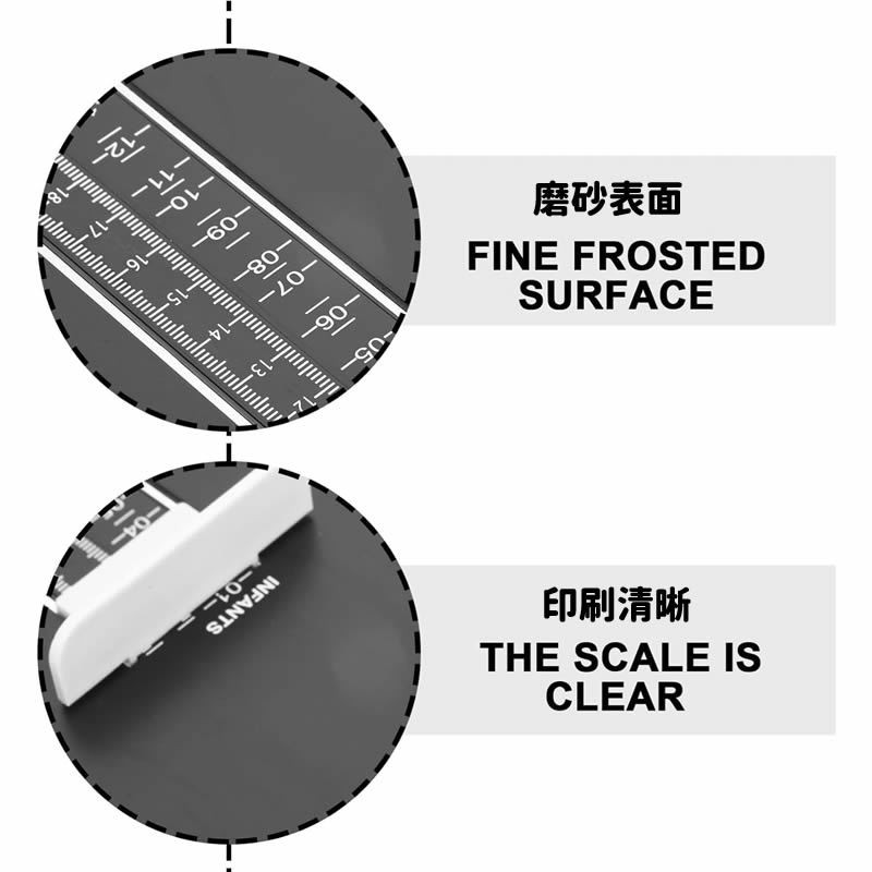 US Shoe Size Foot Measuring Gauge for Adults & Kids, Home Foot Measurement Tool