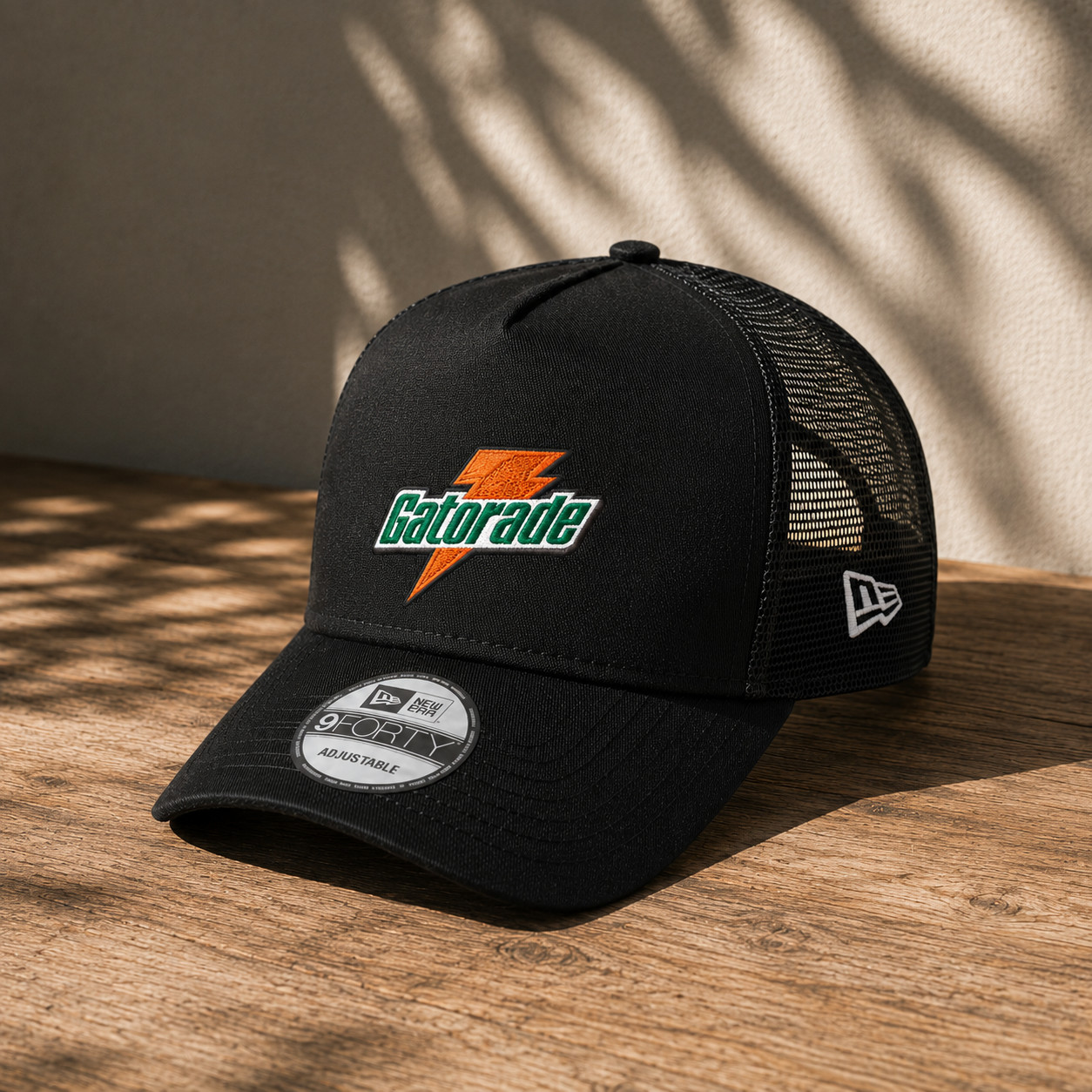 Gatorade Embroidered Trucker Hat Black Mesh Adjustable Snapback Baseball Cap