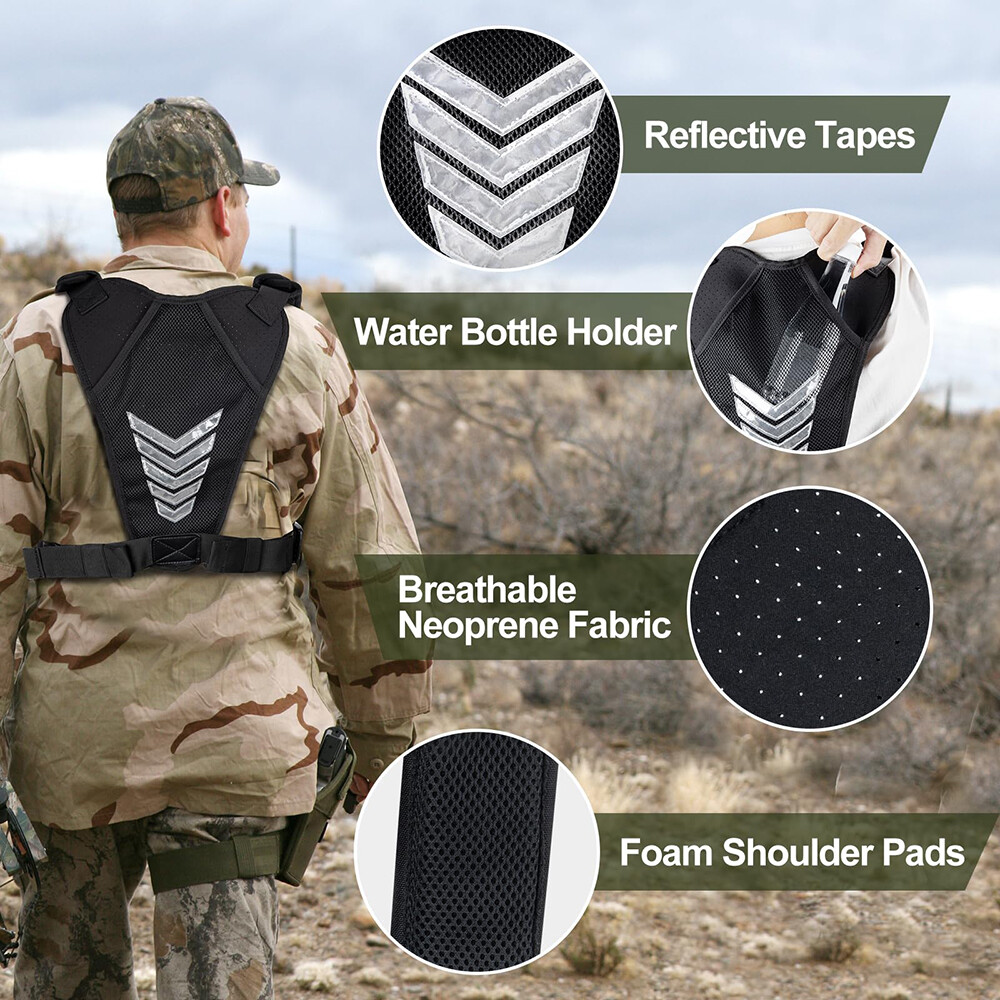 Tactical Combat Chest Rig Bag Front Pouch Outdoor Sport Protective Vest Pack Bag