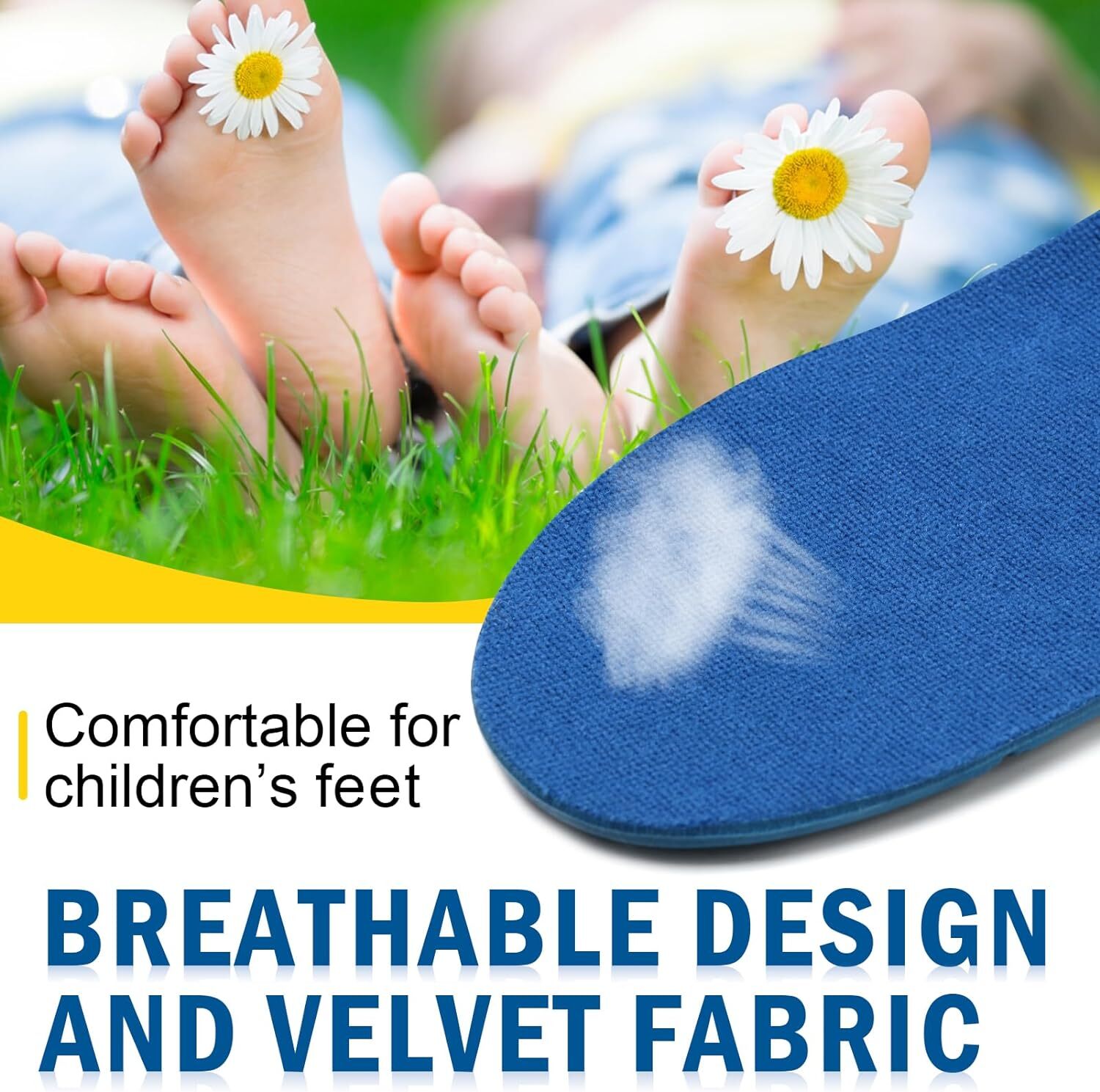 Kids Children Orthotics Insoles Correction foot Care Kid Flat Foot Arch Support