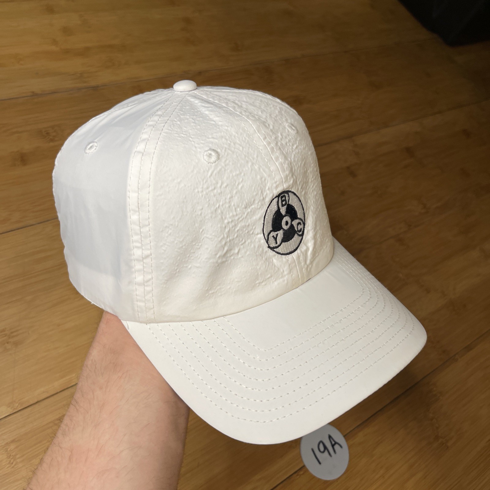 BYC YBC Propeller American Canadian Flag White Performance Adjust Hat Cap Golf