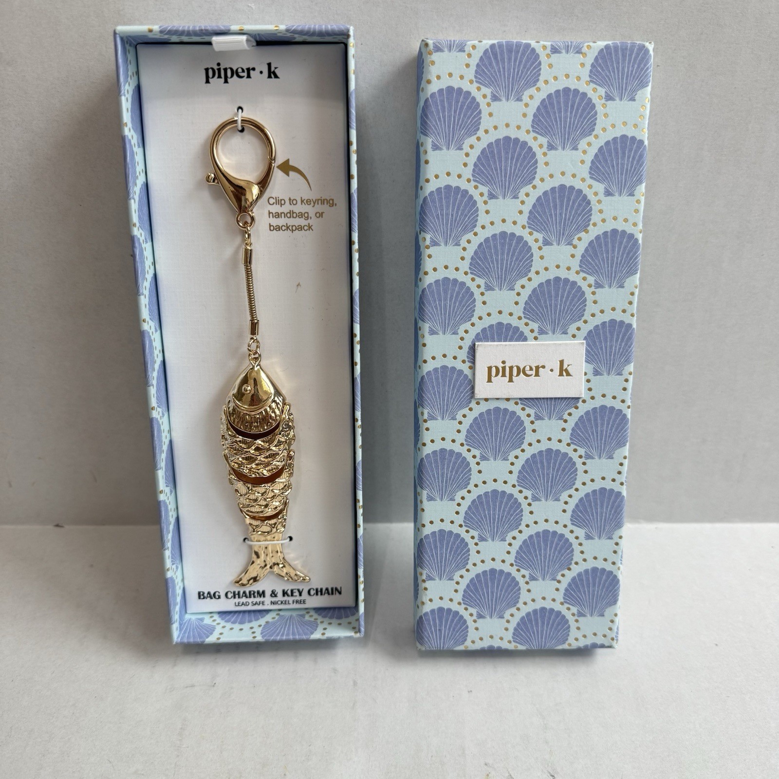 Piper K Fish Bag Charm/Key Chain