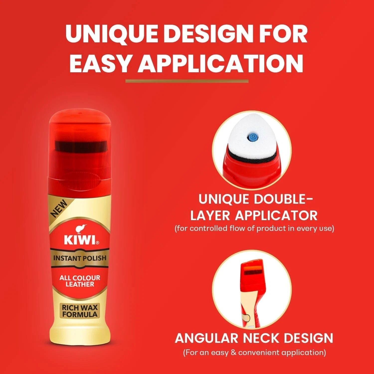KIWI Liquid Glossy Finish Shoe Polish 75 Ml Neutral