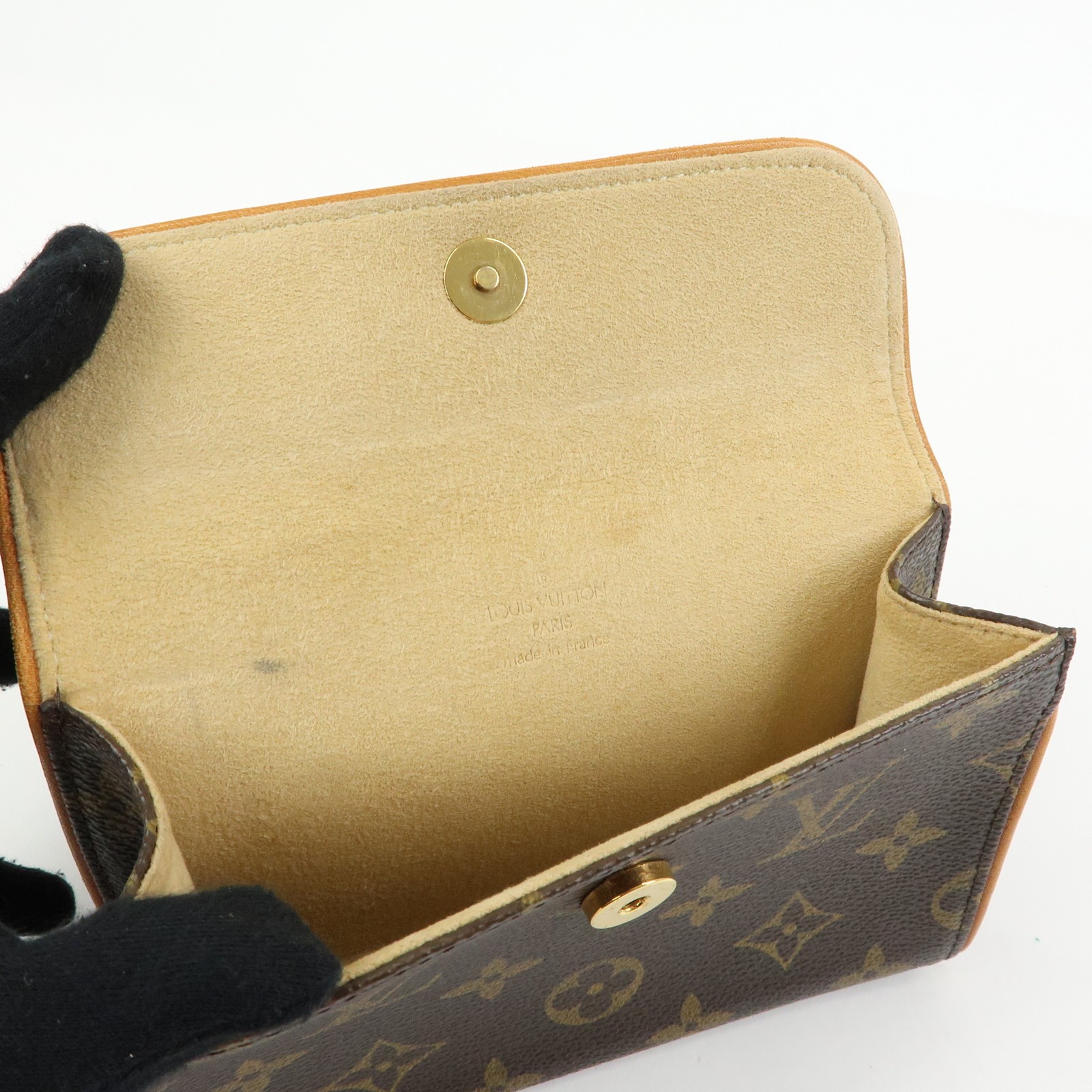 Louis Vuitton Monogram Pochette Florentine XS Waist Bag Belt M51855 Used F/S